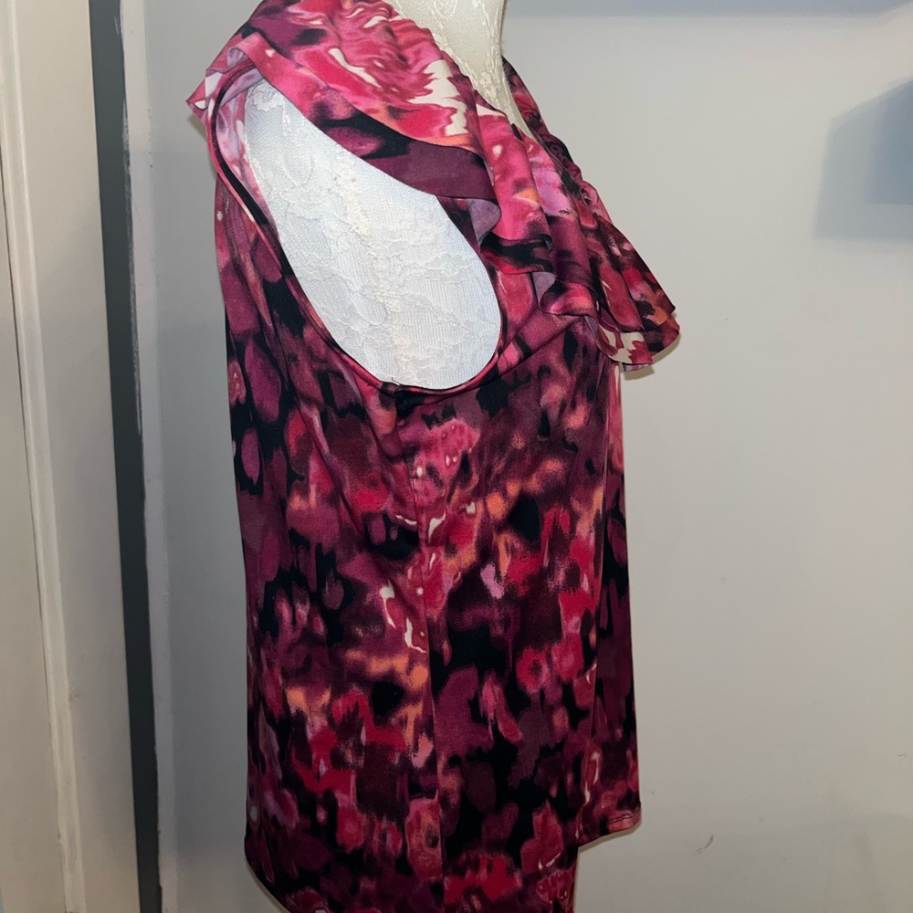 Fashion Bug Springtime Ruffled Tank M - Picture 3 of 6